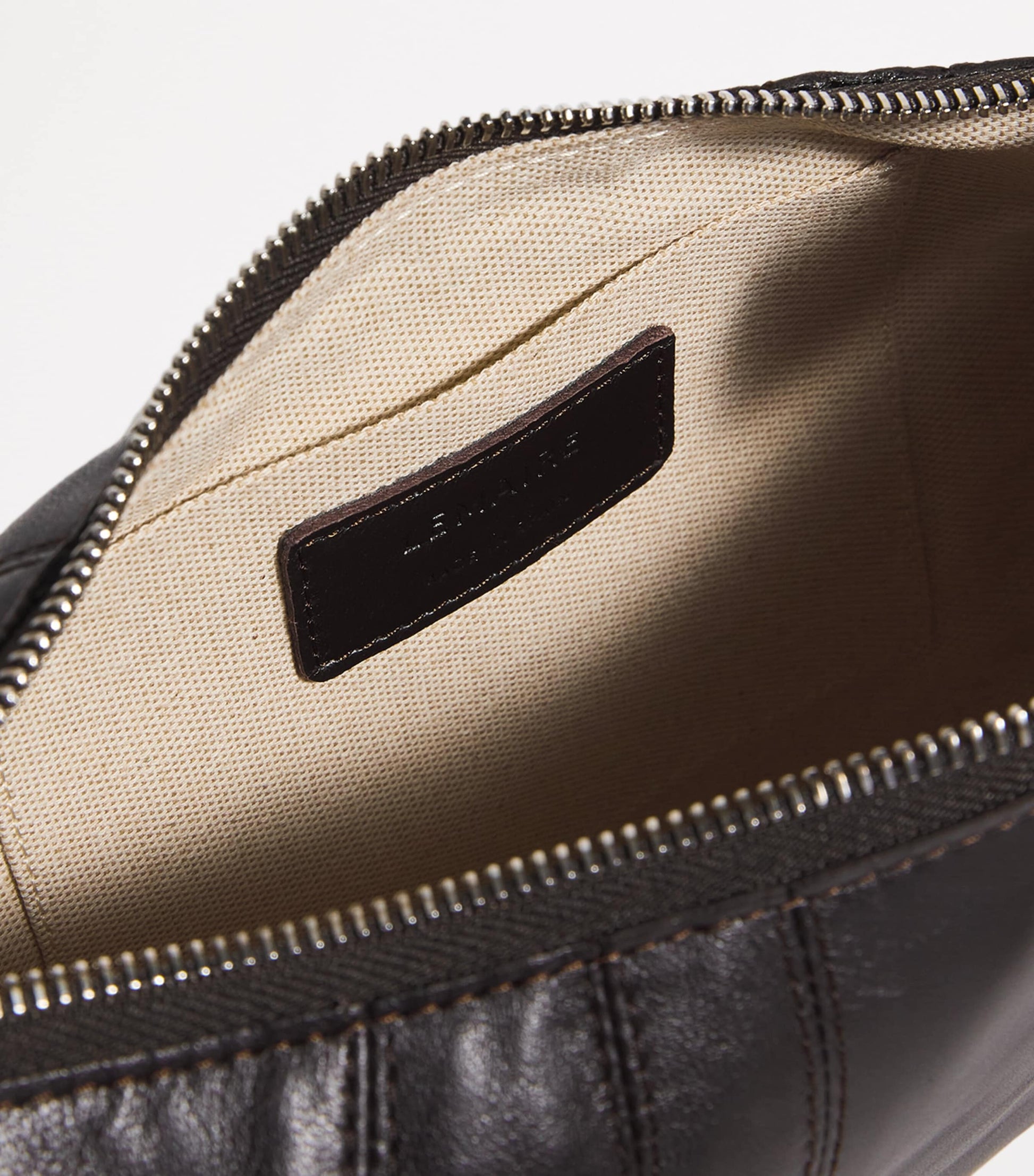 Lemaire Brown Small Nappa Leather Croissant Cross-Body Bag