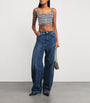 Paco Rabanne Multi Stripe Knitted Crop Top