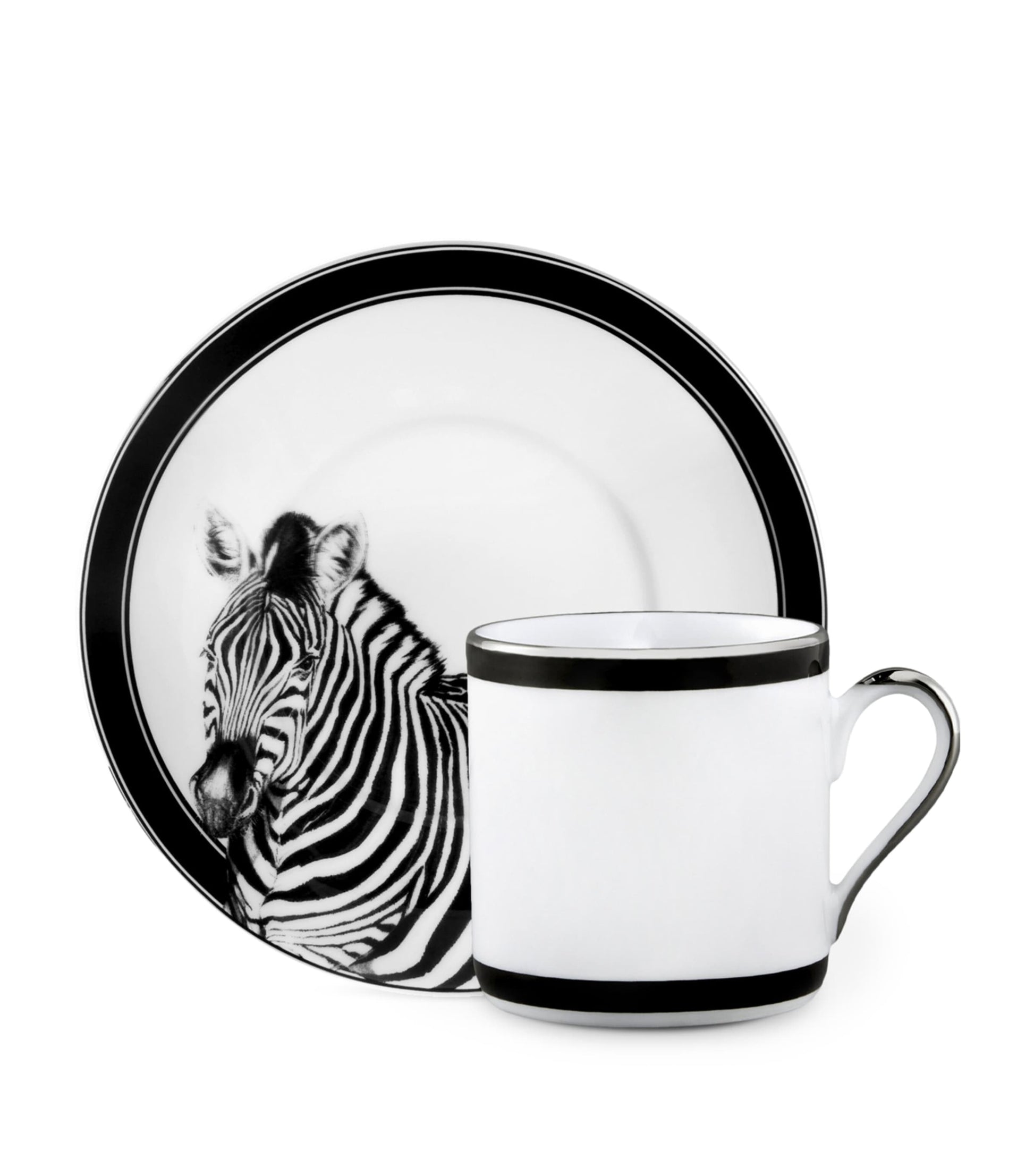 Dolce & Gabbana Casa Zebra Coffee Cups and Saucers (Set of 2)