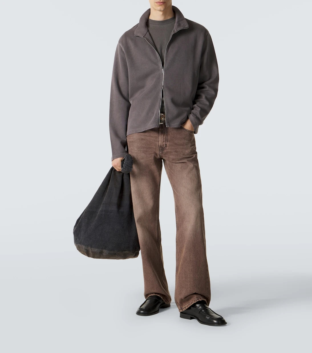 Our Legacy - Shrunken cotton zip-up sweatshirt