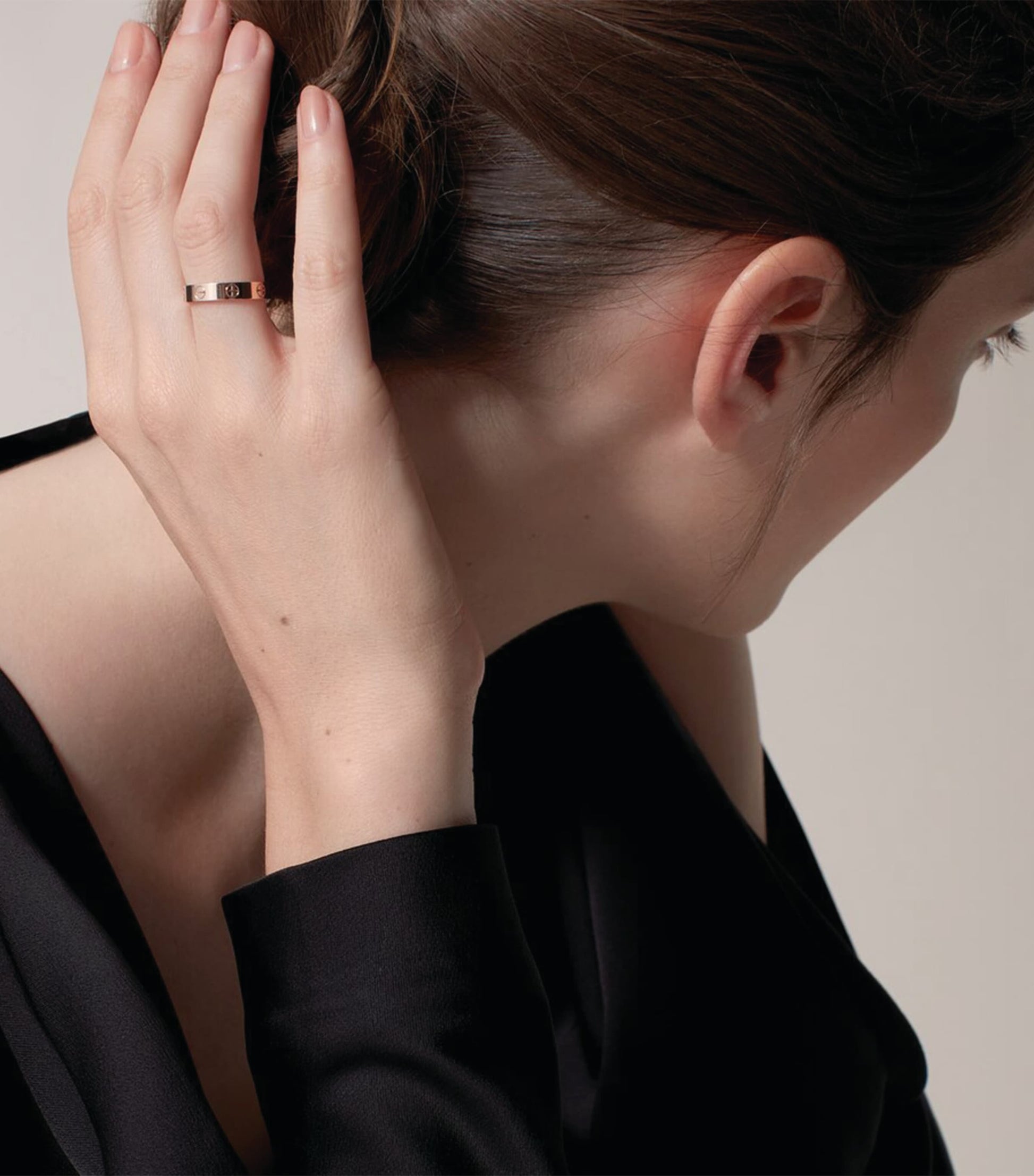 Rose Gold LOVE Wedding Band