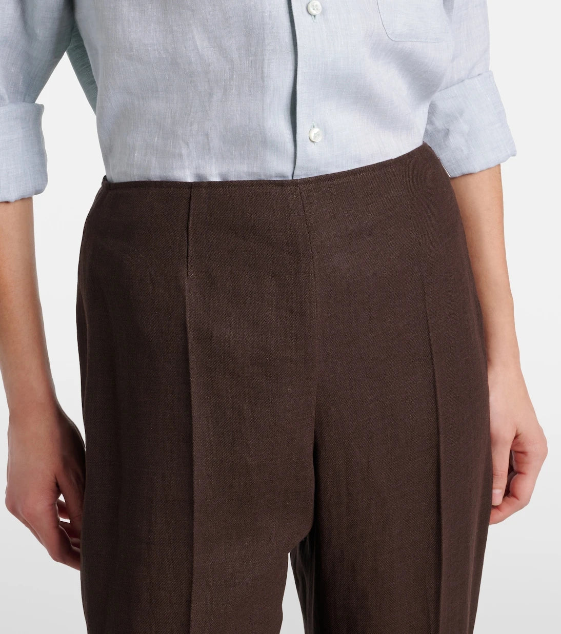 Loro Piana - Timi linen crêpe flared pants