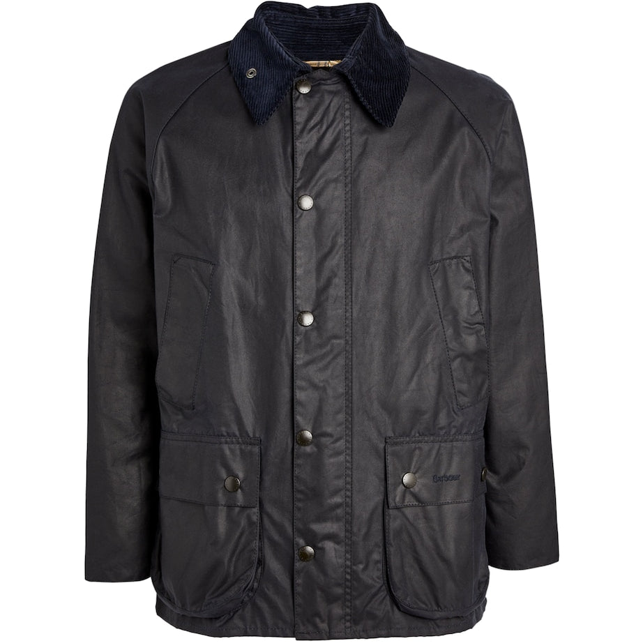 Navy Waxed Bedale Jacket