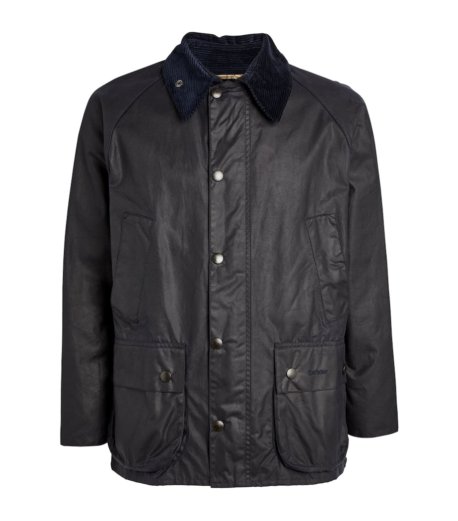Navy Waxed Bedale Jacket