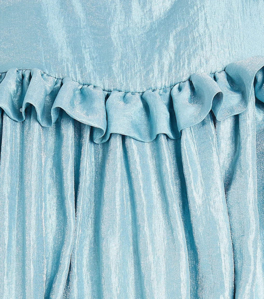Caroline Bosmans - Ruffle-trimmed lamé dress