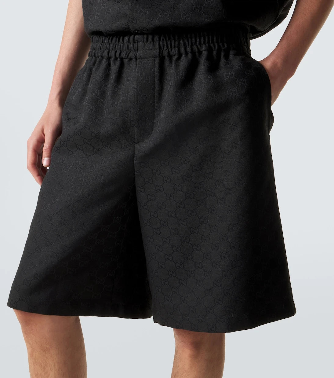 Gucci - GG canvas linen-blend shorts