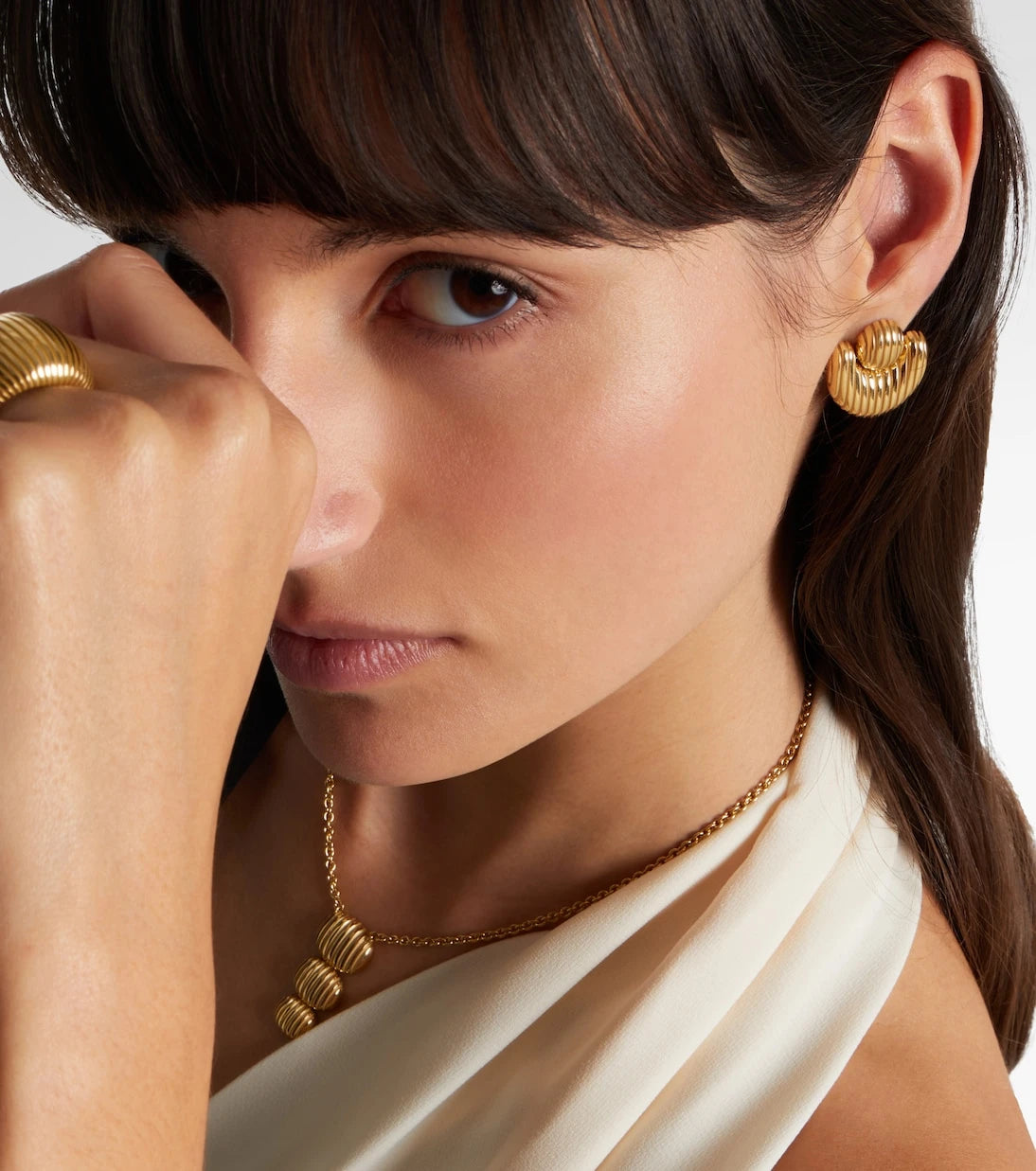 Pamela Zamore - Isla Nest 18kt gold earrings