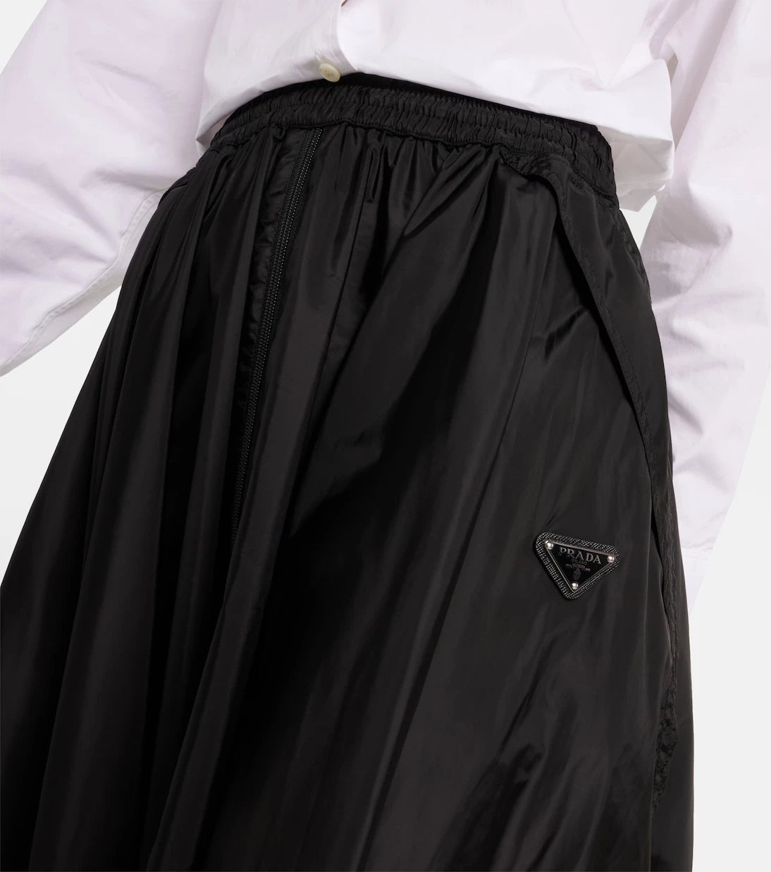 Prada - Logo Re-Nylon midi skirt