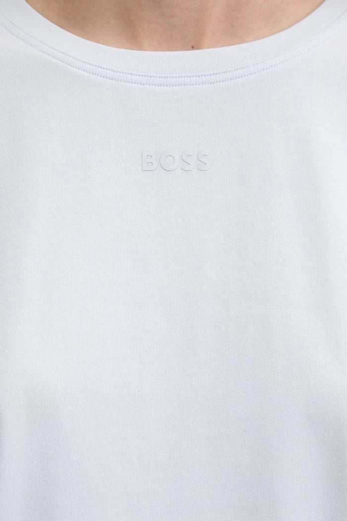 BOSS Kadın Pamuk Elastan CI T-Shirt