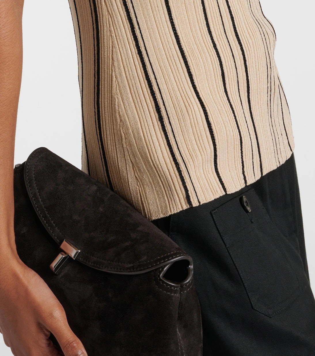 Toteme - Striped jersey tank top