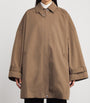 Toteme Brown Organic Cotton Oversized Trench Coat