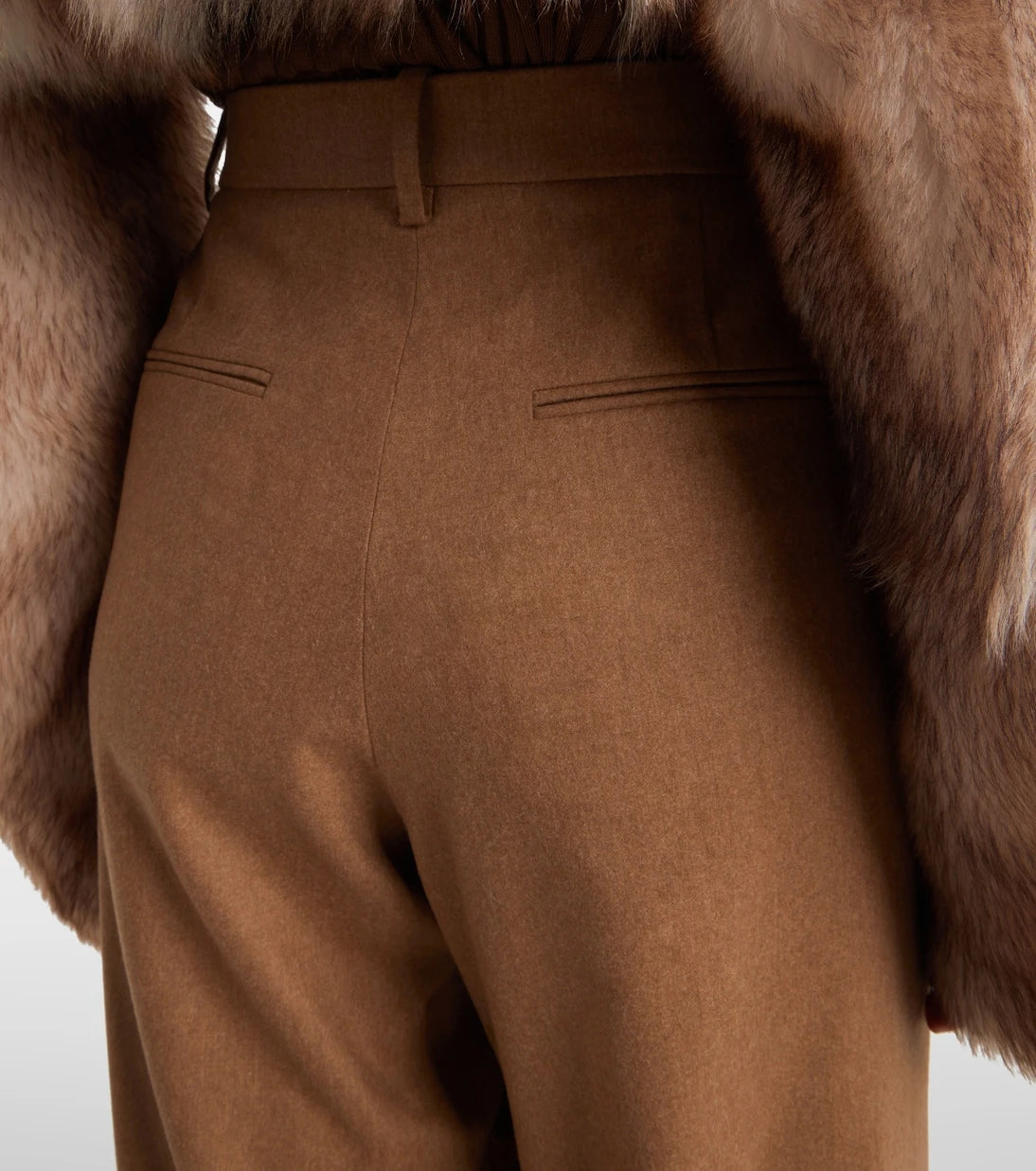 Khaite - August high-rise wool straight pants