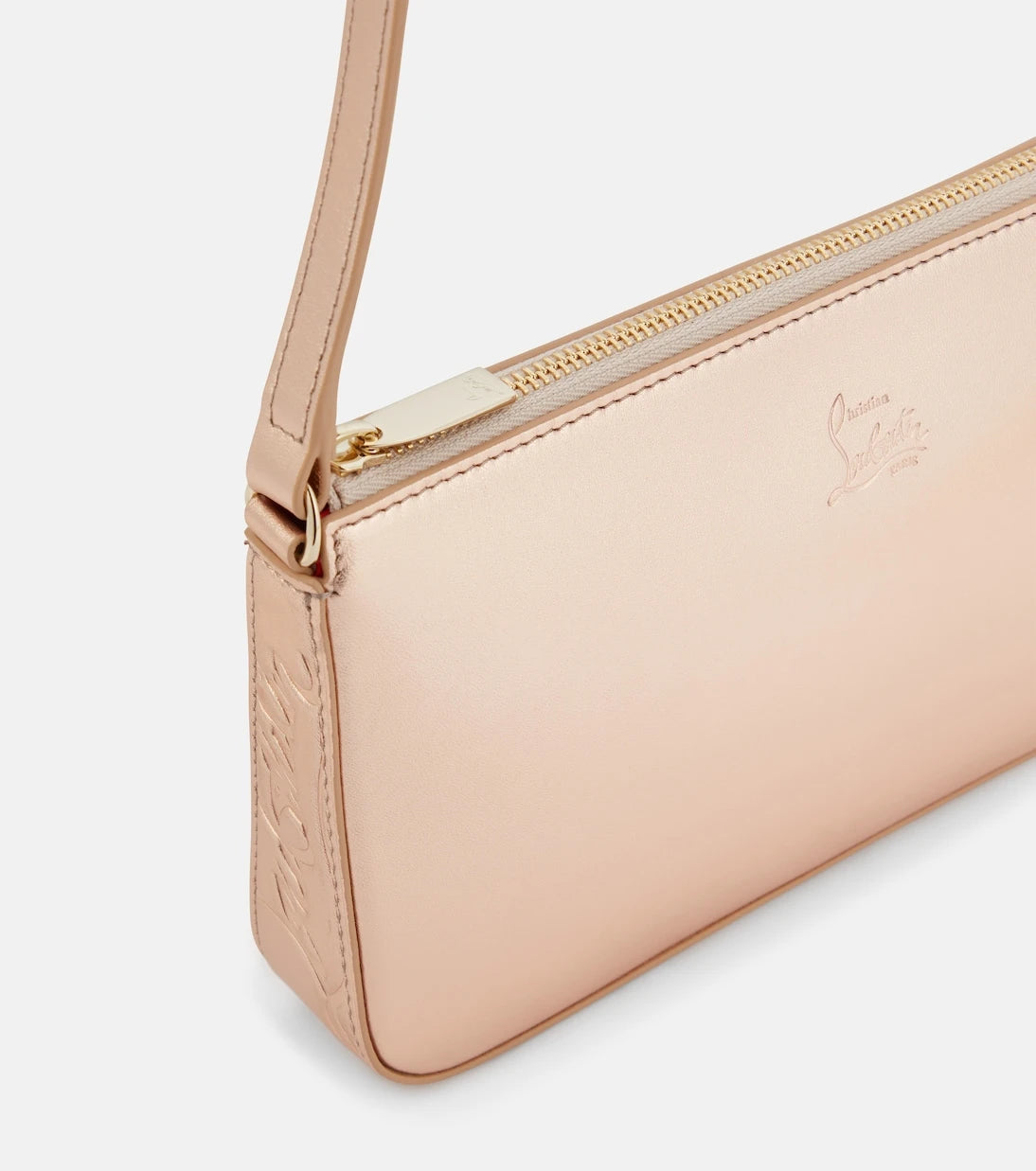 Christian Louboutin - Loubila metallic leather shoulder bag
