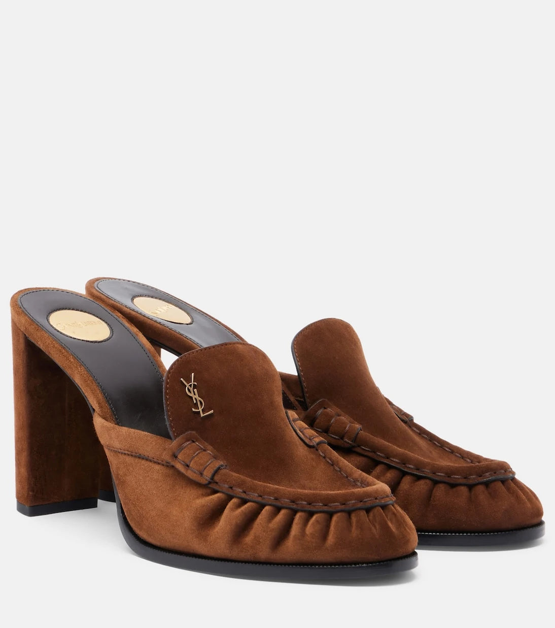 Saint Laurent - Le Loafer Cassandre suede mules