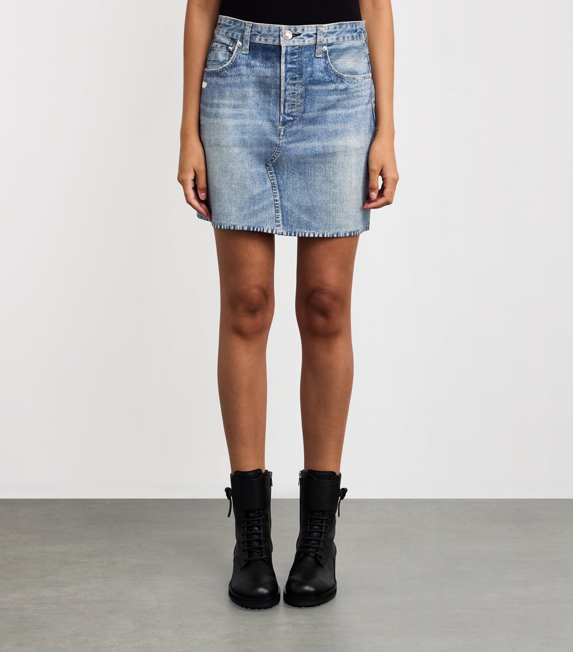 Blue Miramar Mini Skirt