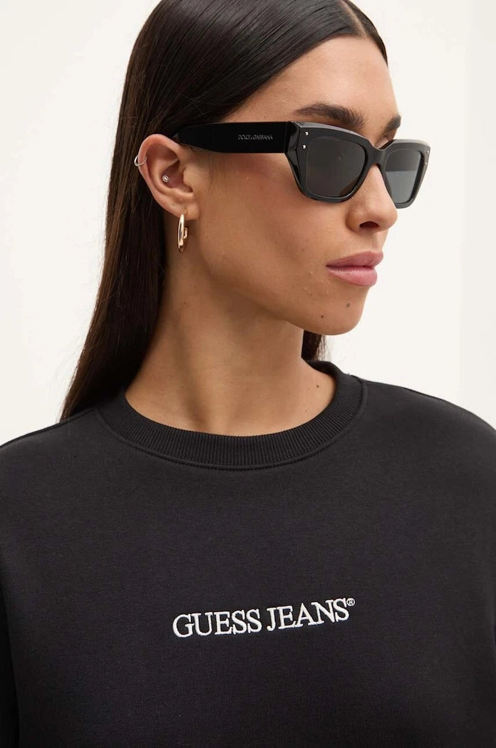 Guess Jeans kadın pamuklu sweatshirt
