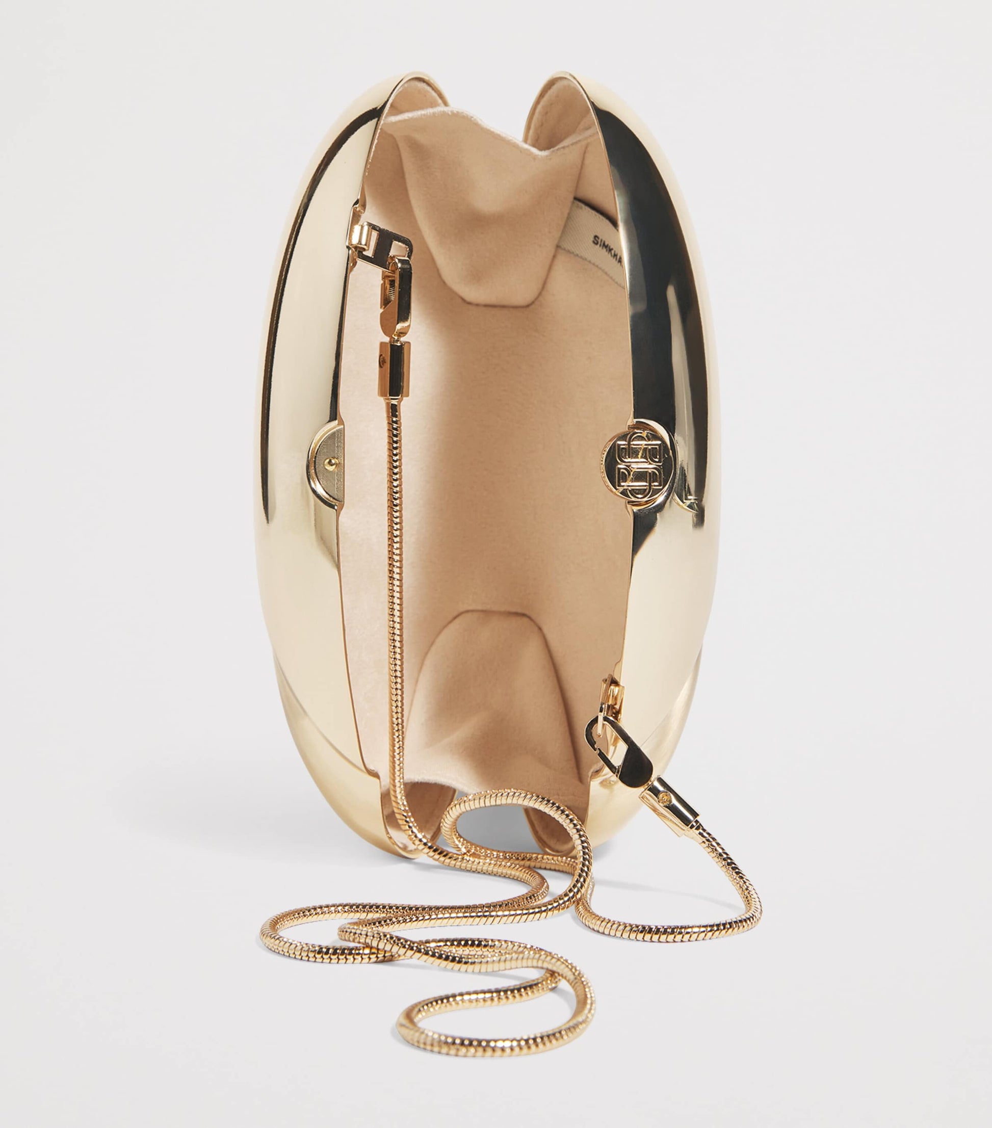 Gold Metallic Ameera Clutch Bag