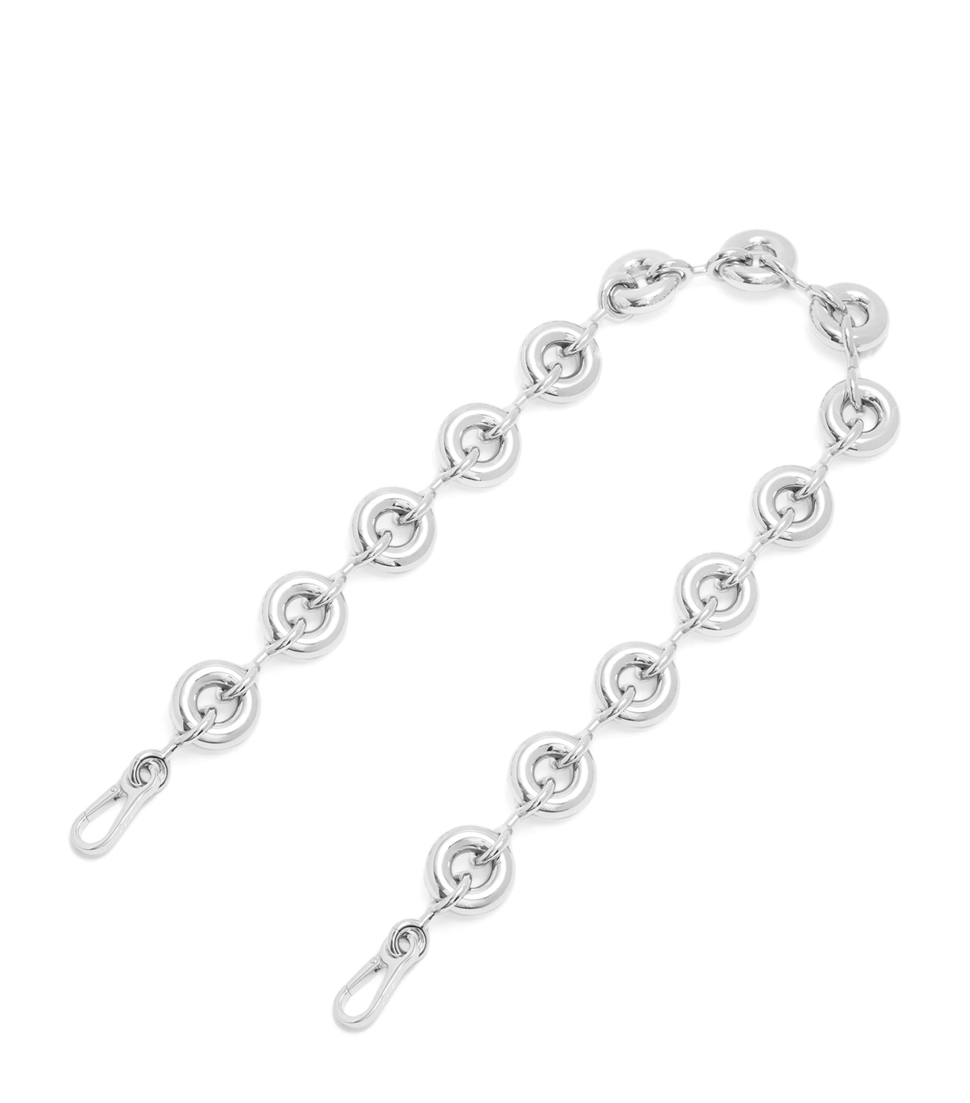 Silver Donut Chain Bag Strap