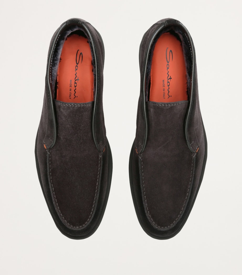 Suede Detroit High-Top Loafers