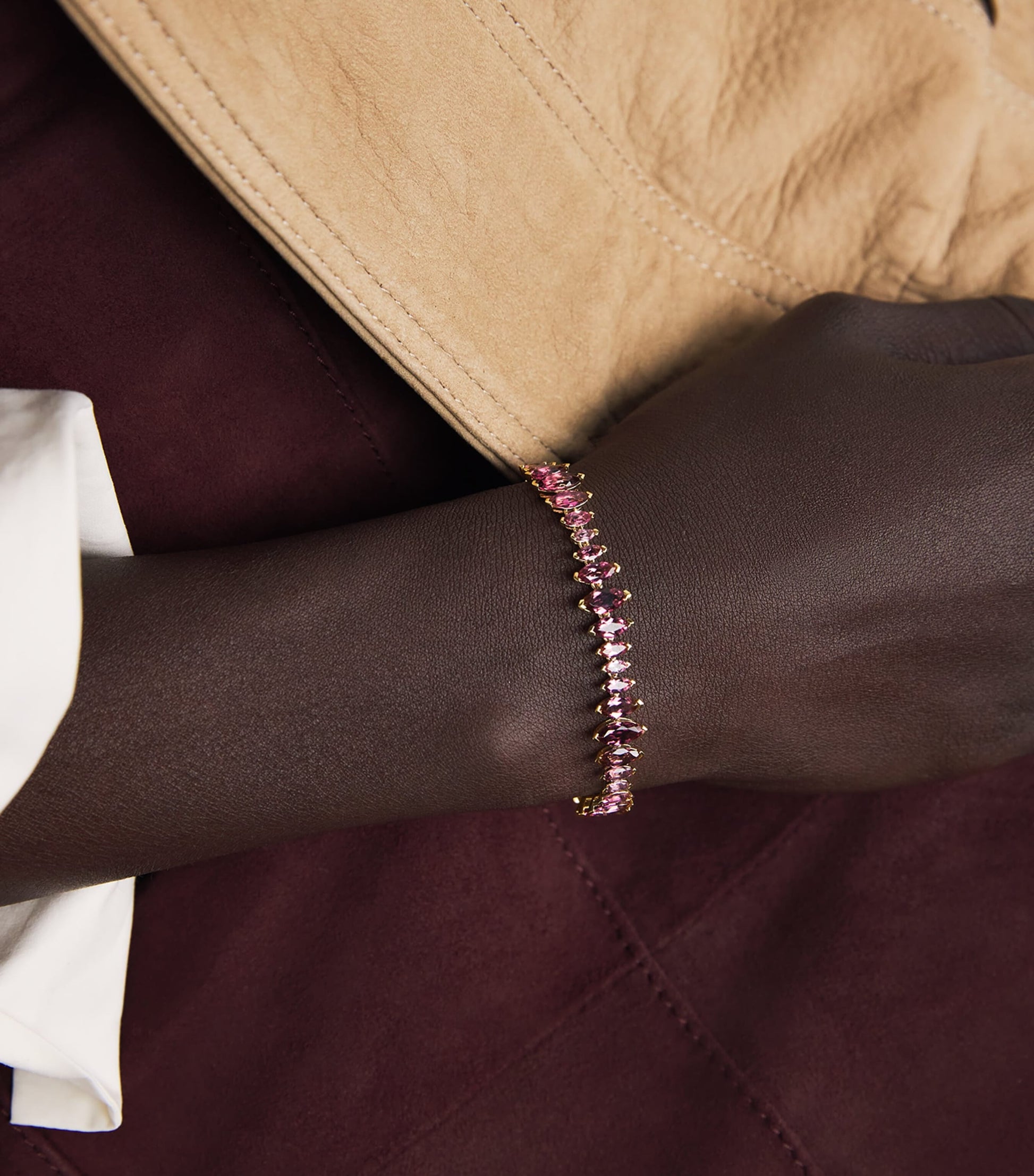 Yellow Gold and Sapphire Arashi Bracelet