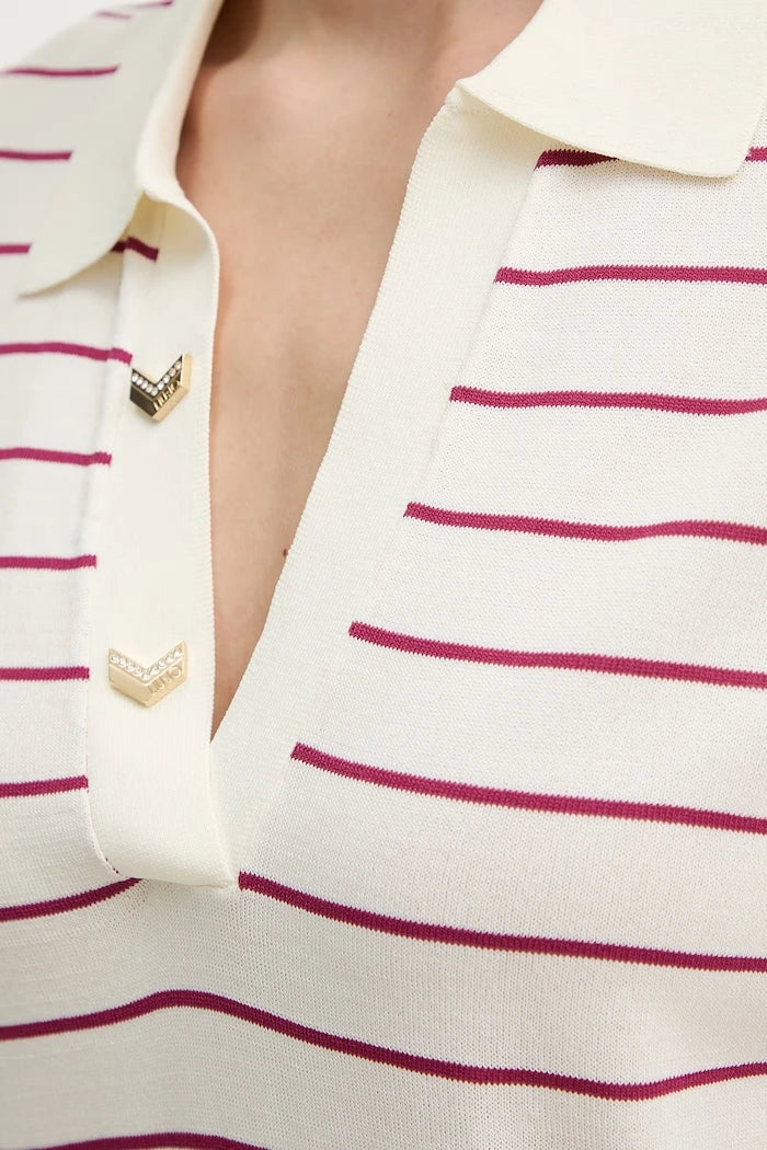 Тениска с яка Liu Jo