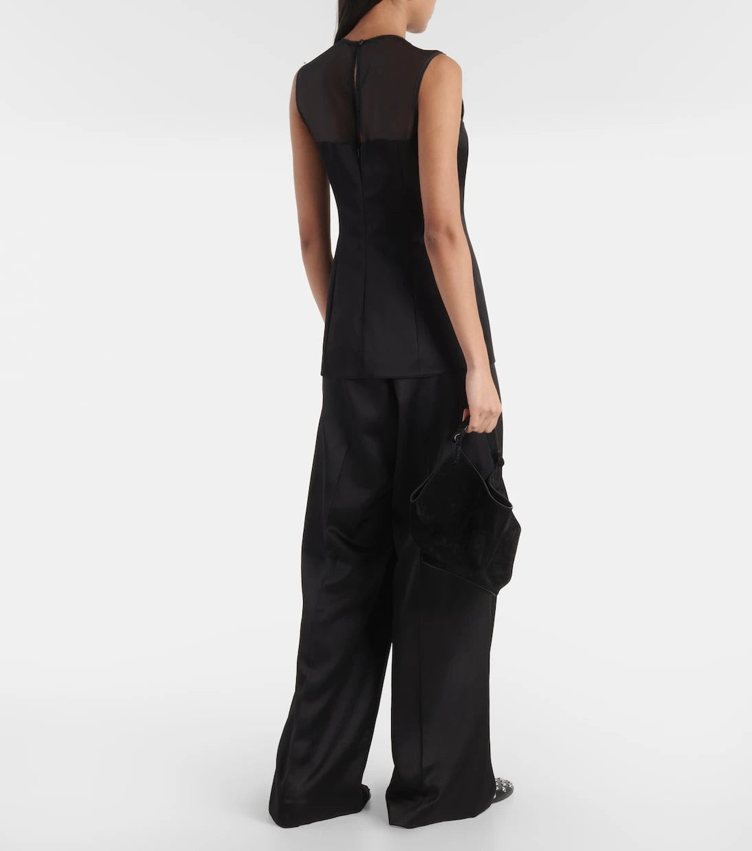 Khaite - Sasmo silk-paneled satin top