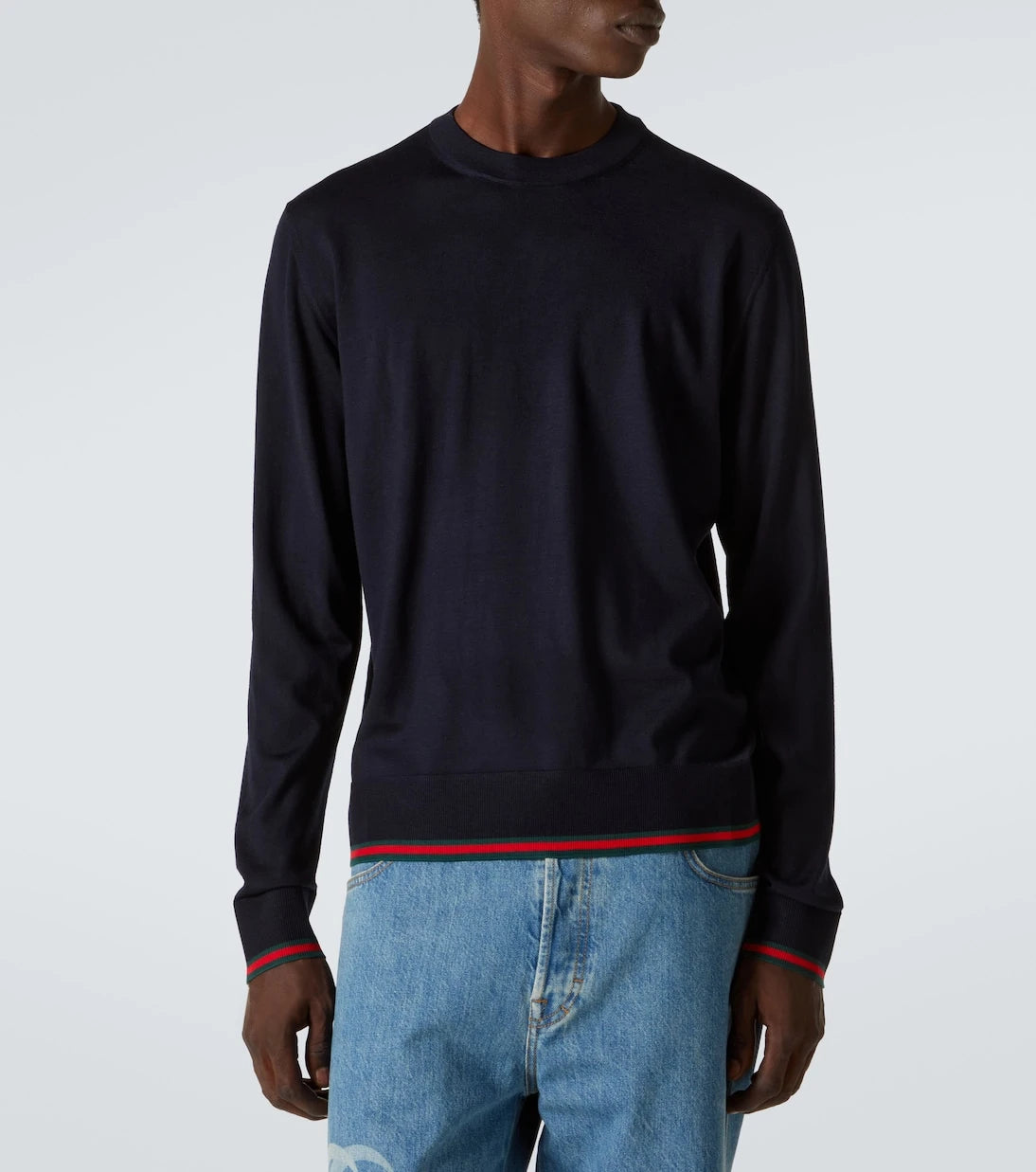 Gucci - Web wool sweater