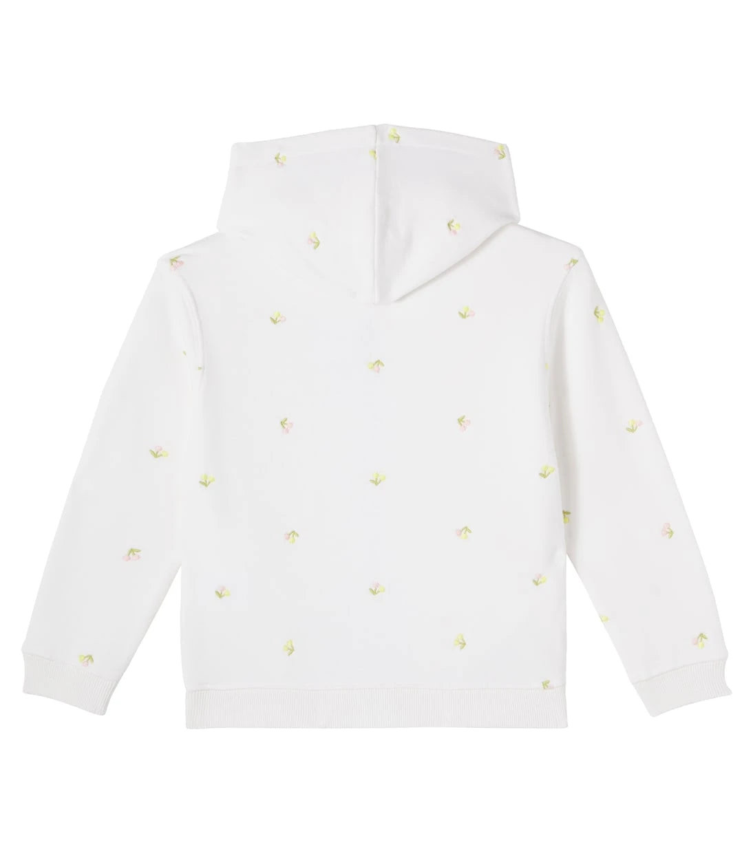 Bonpoint - Embroidered cotton jersey zip-up hoodie