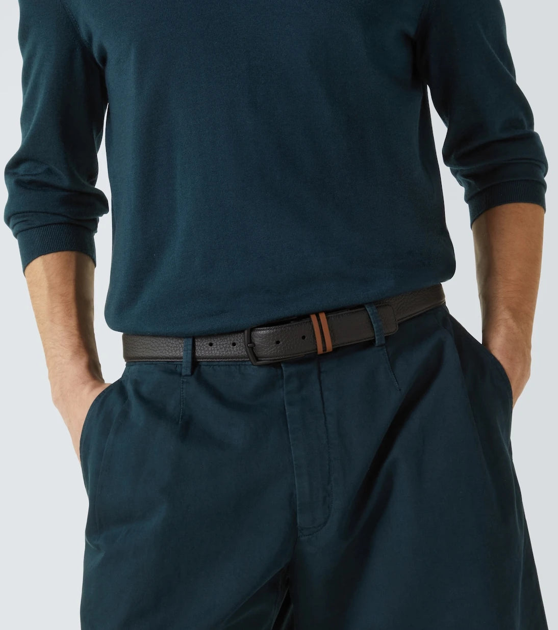 Zegna - حزام جلدي