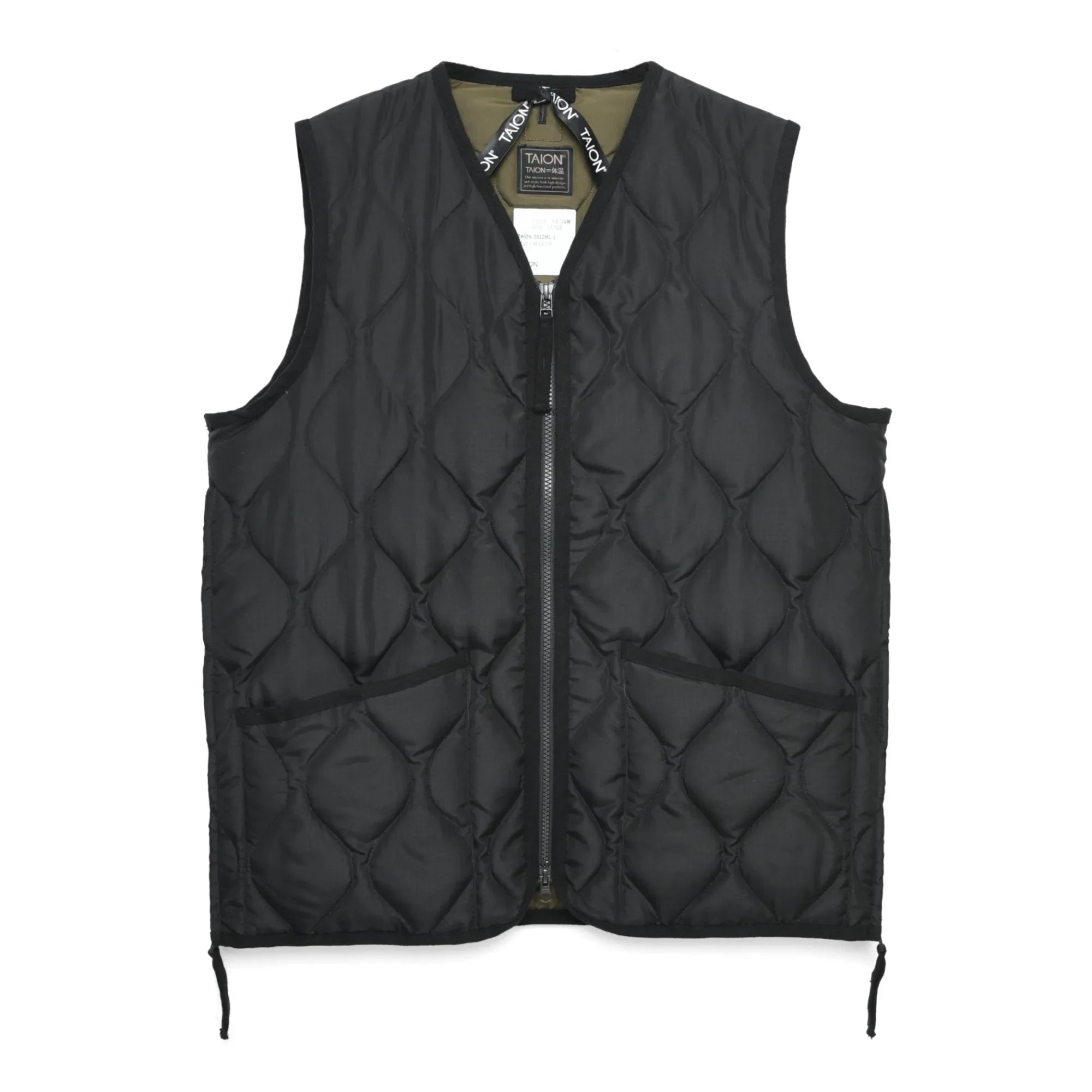 Taion - Quilted Military Vest | Black