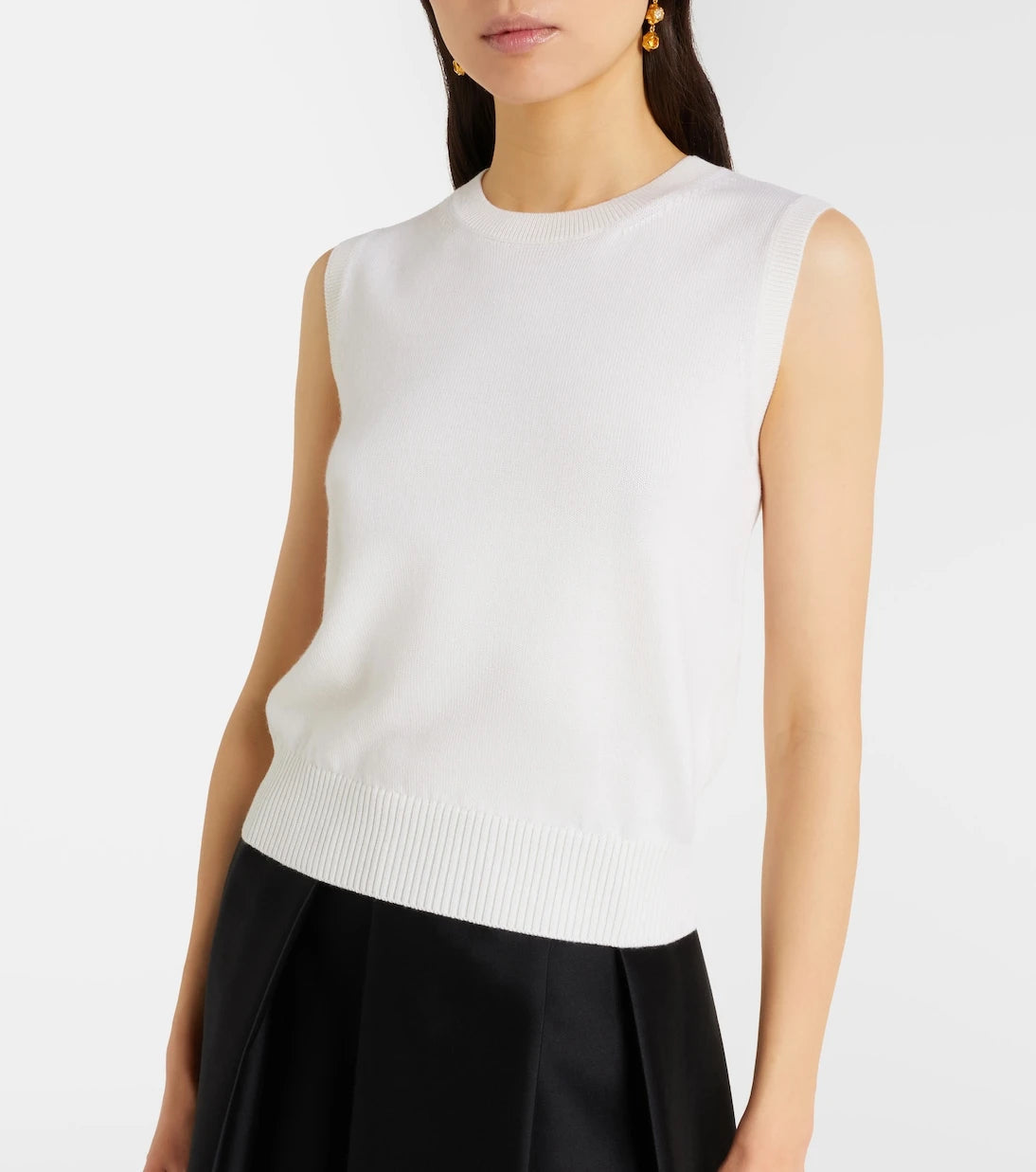Oscar de la Renta - Virgin wool sweater vest