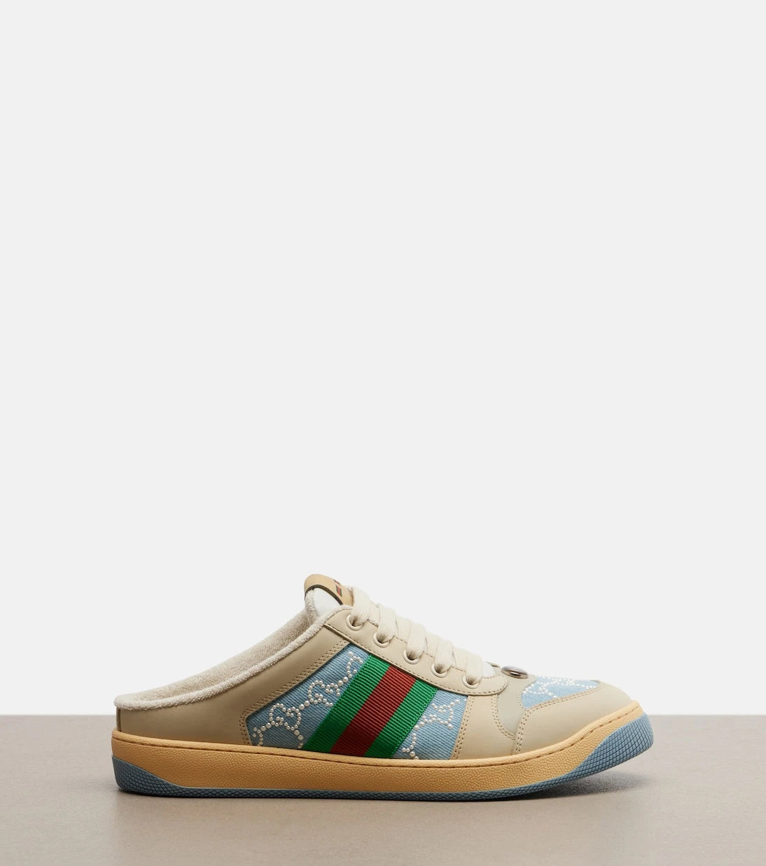 Gucci - Screener faux pearl-embellished mules