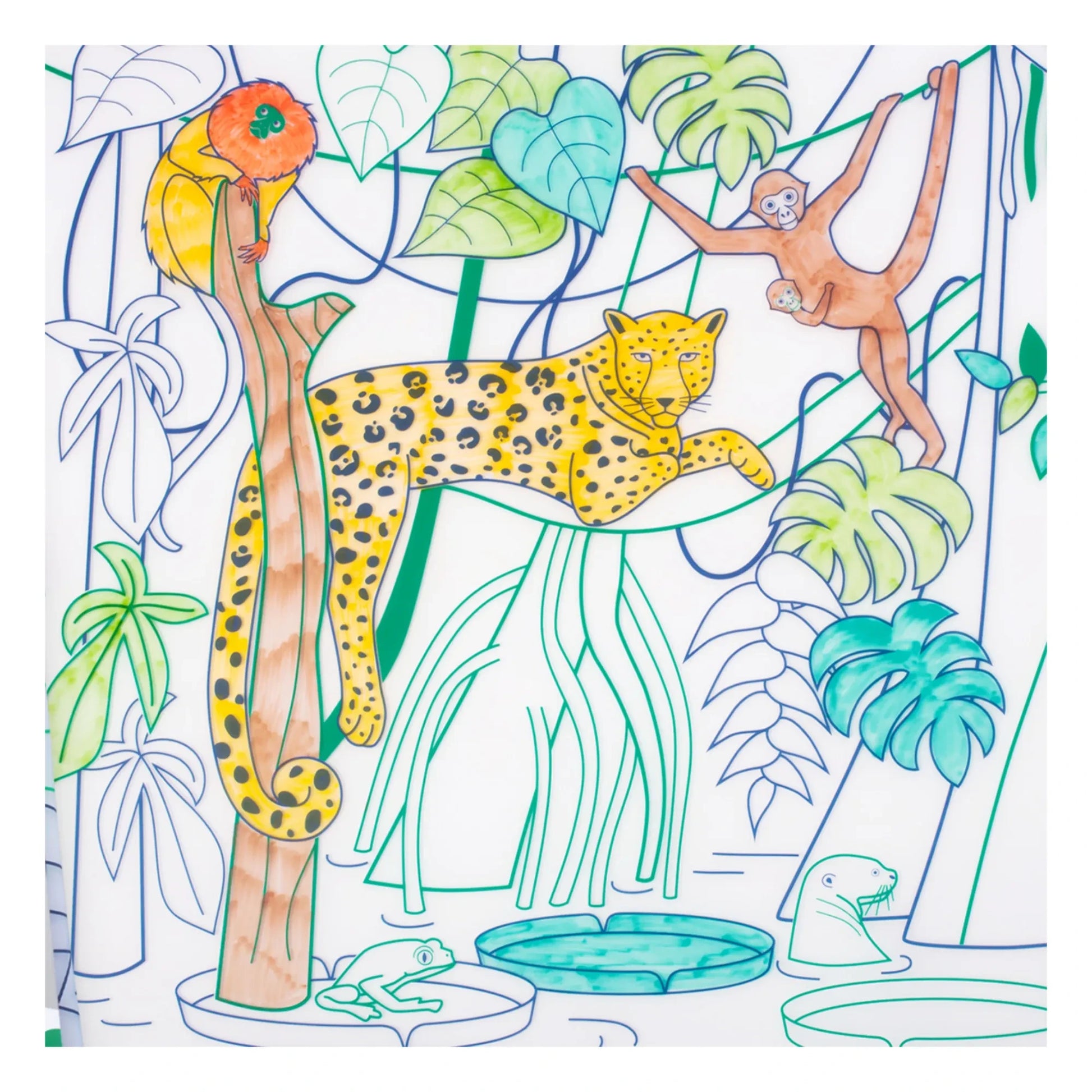 Superpetit - Amazonia coloring placemat