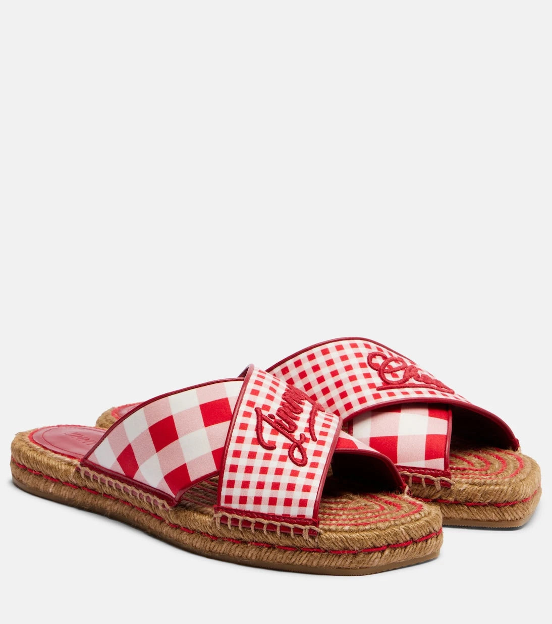 Jimmy Choo - Aciel checked espadrille sandals