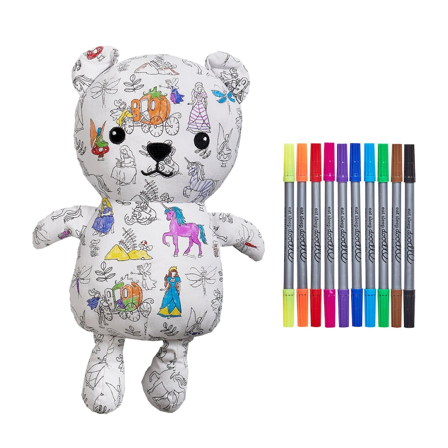 Colour-In Fairytale Artie Bear