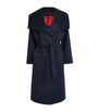 MAX&Co. Blue Wool-Cashmere Wrap Coat