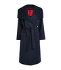 MAX&Co. Blue Wool-Cashmere Wrap Coat