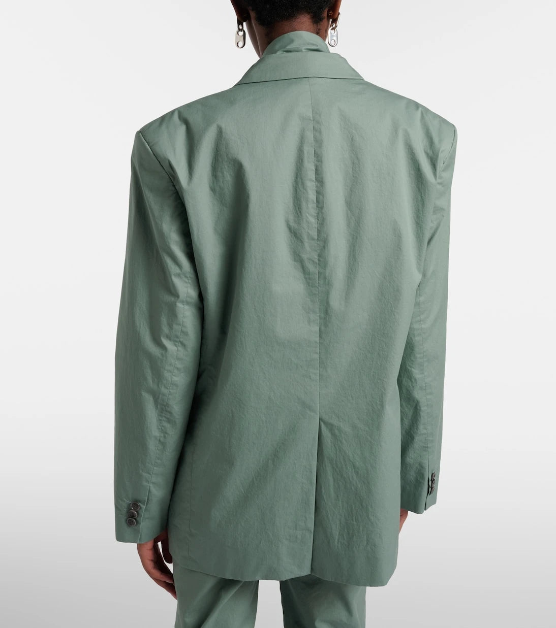Acne Studios - Scarf-detail oversized cotton twill blazer