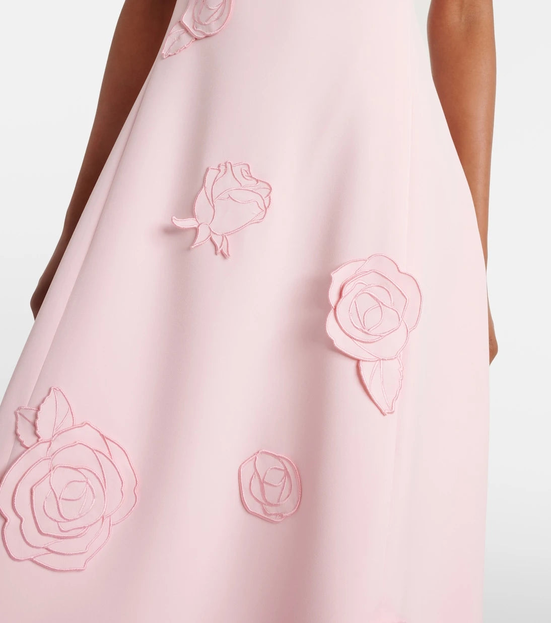 Leo Lin - Cleo floral-appliqué cocktail dress