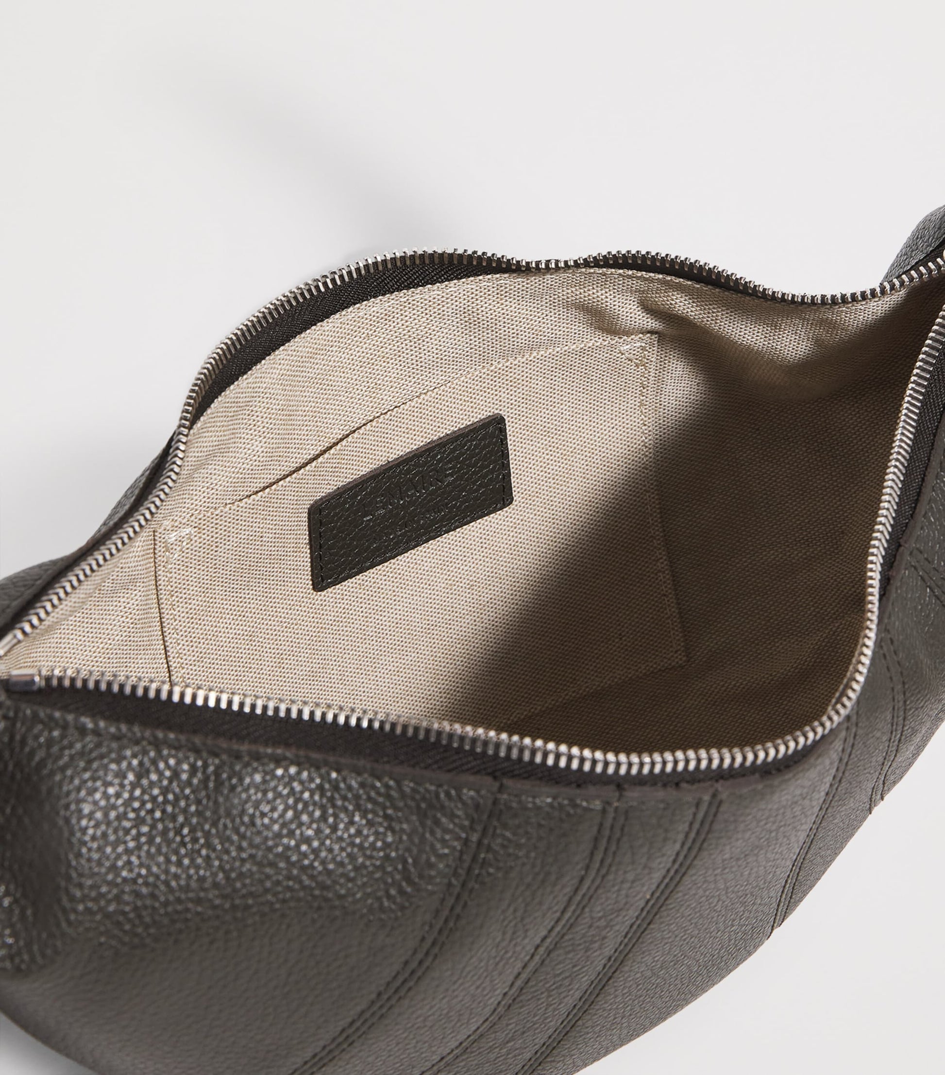 Lemaire Green Small Pebbled Leather Croissant Bag