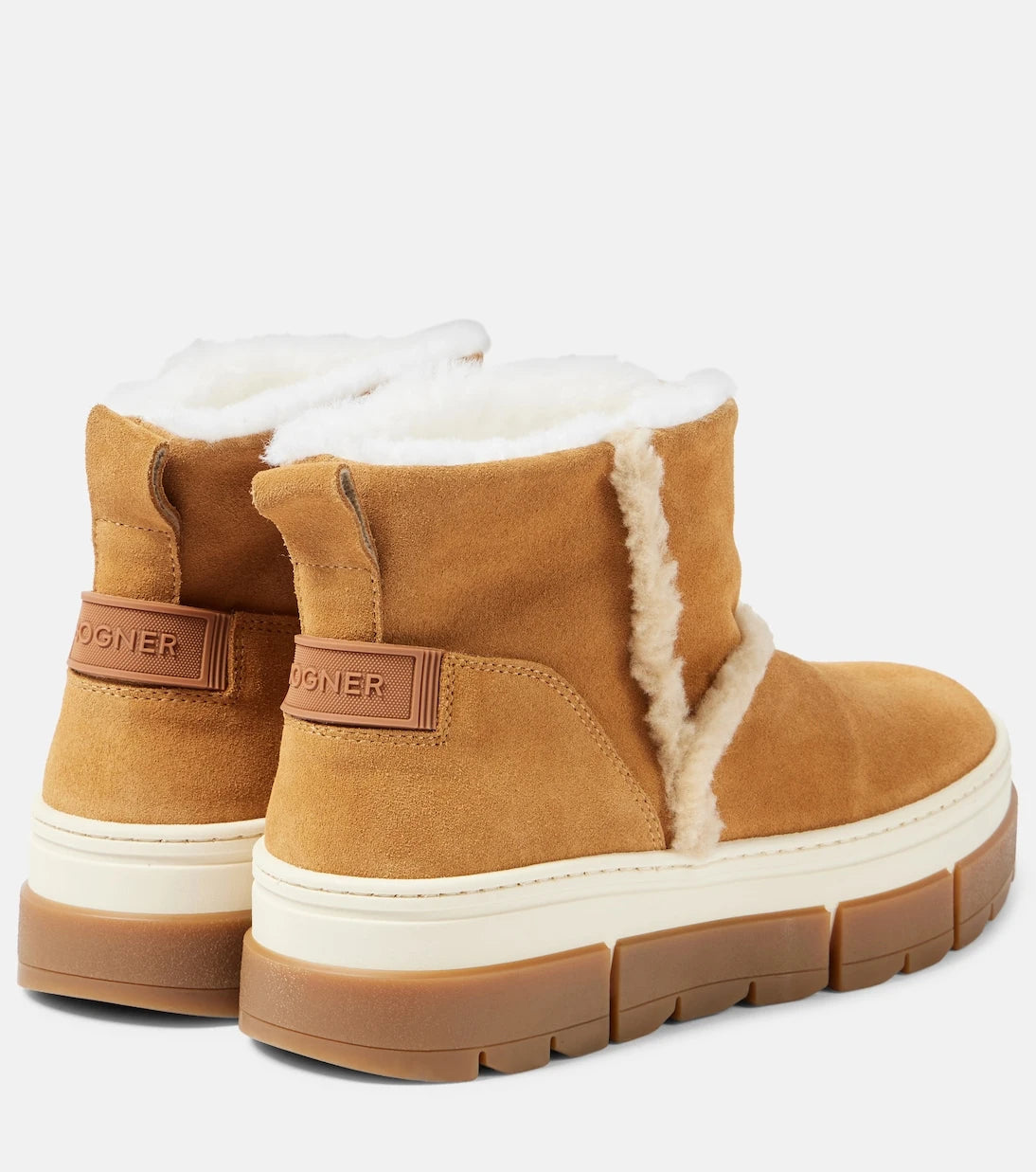 Bogner - Shearling-lined suede ankle boots