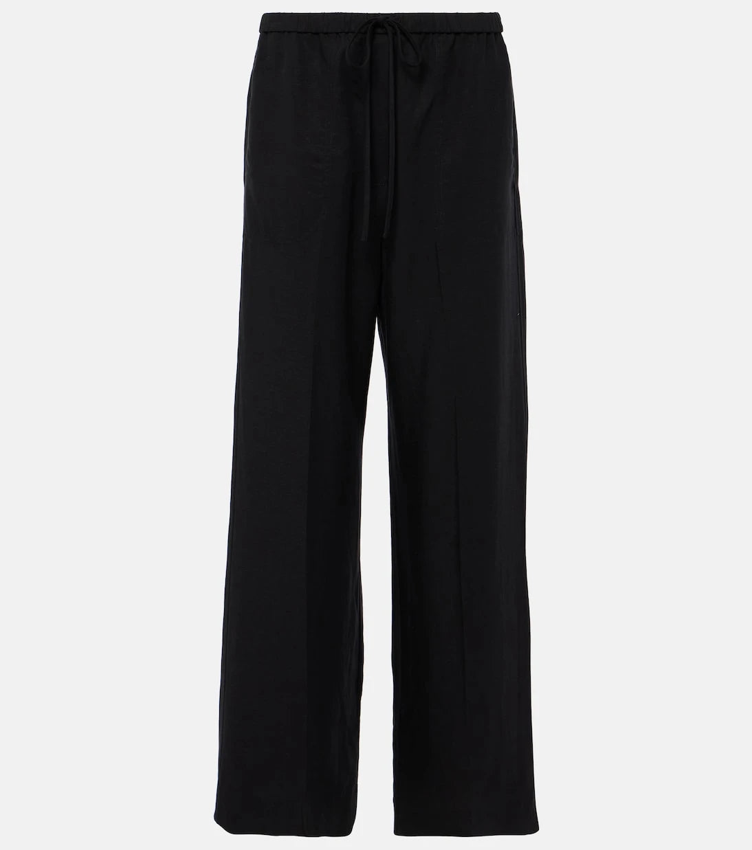Toteme - Lyocell and linen wide-leg pants