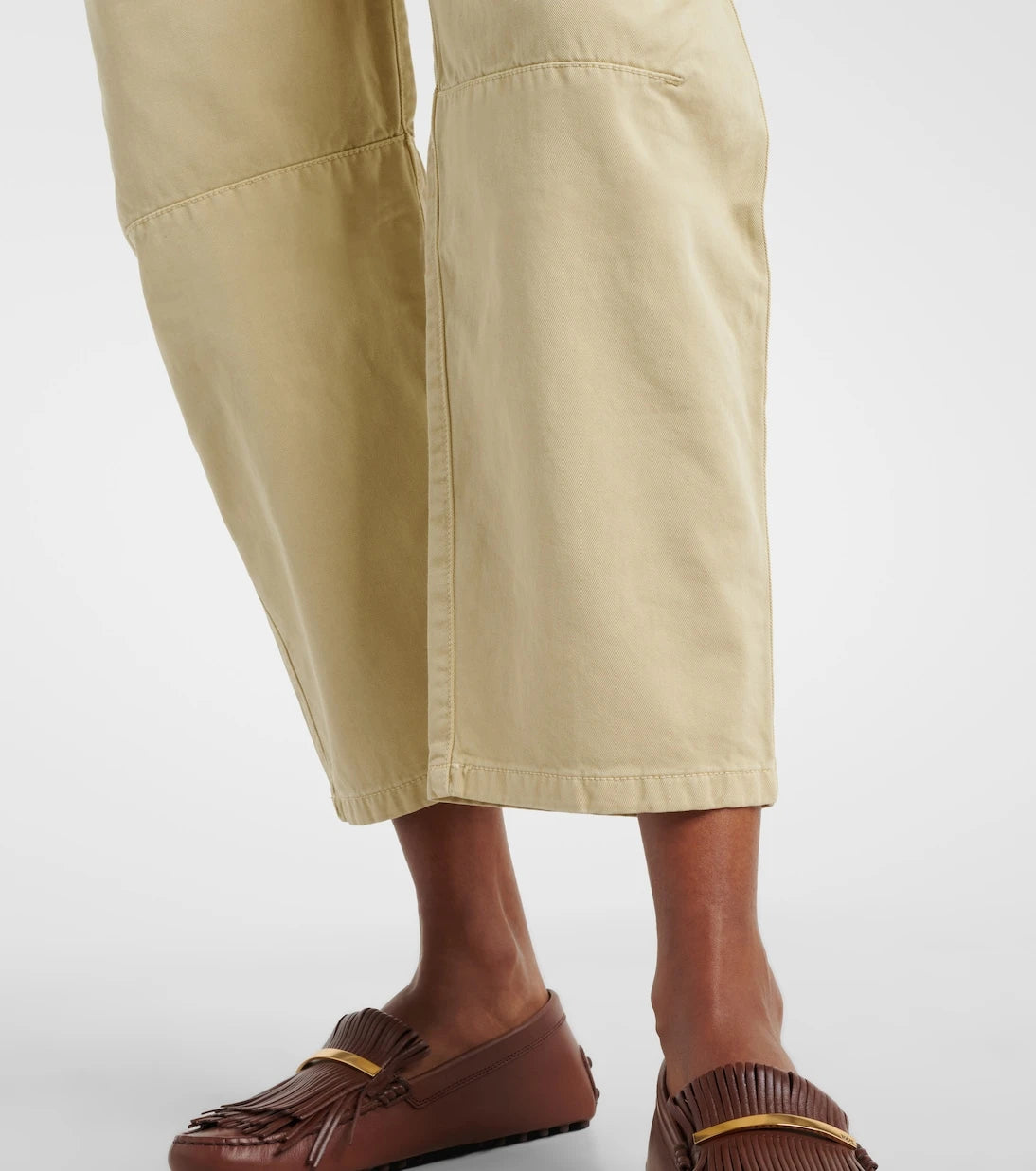 Velvet - Brylie cotton twill barrel-leg pants