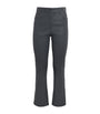 Grey Lambskin Duke Slim Trousers