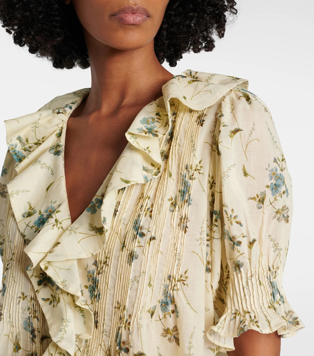 Dôen - Henri floral cotton voile top
