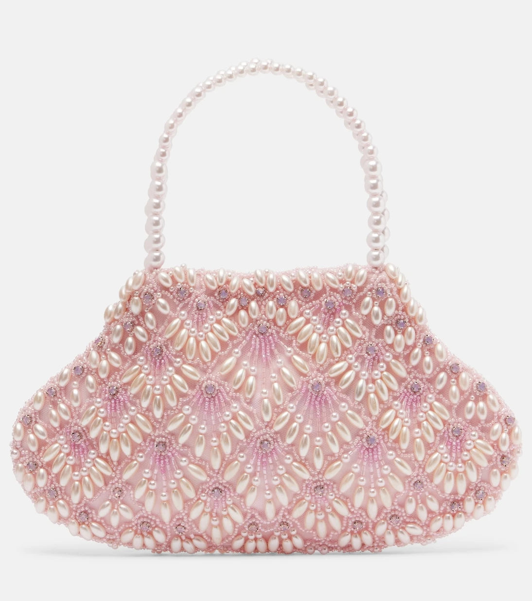 Clio Peppiatt - Scallop Mini embellished tote bag