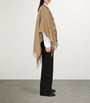 Burberry Beige Wool Reversible Check Cape