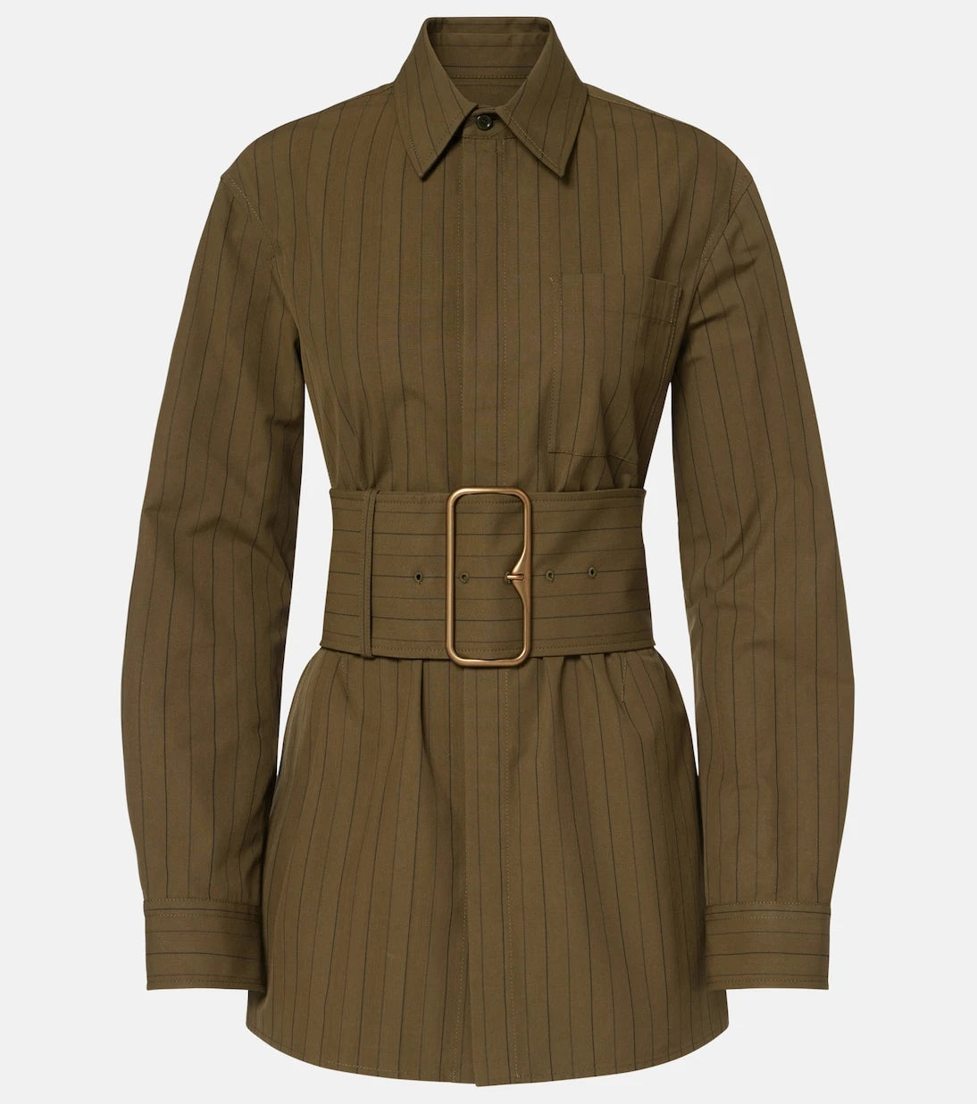 Burberry - Belted cotton overshirt