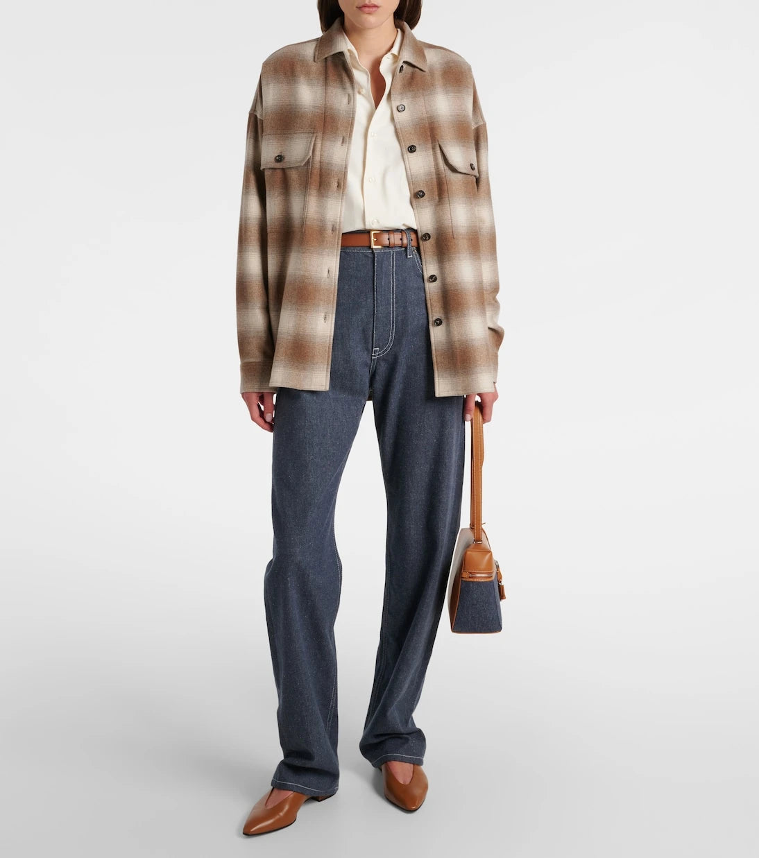 Loro Piana - Tye high-rise wide-leg jeans