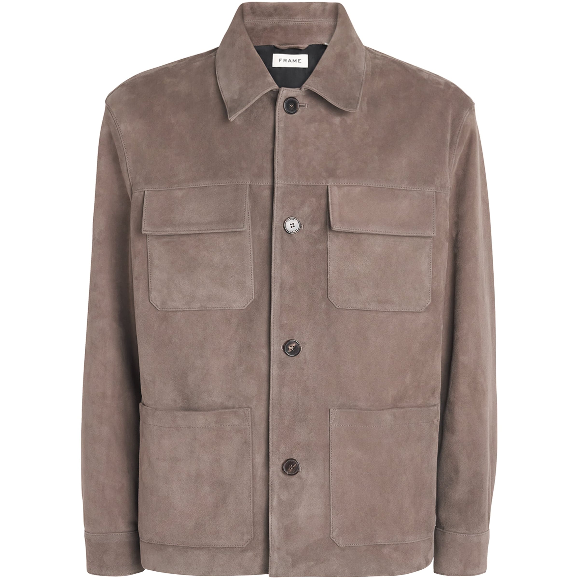 Brown Suede Overshirt